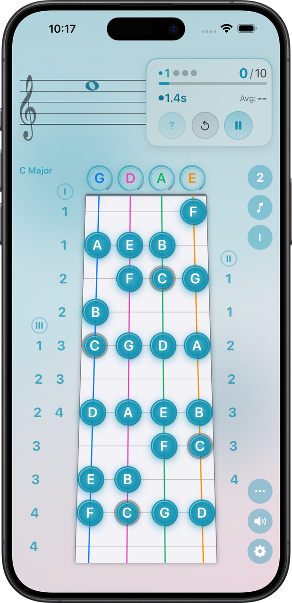 Sight Reading Mode Interface
