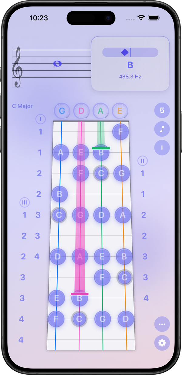 Staff Pitching Mode Interface